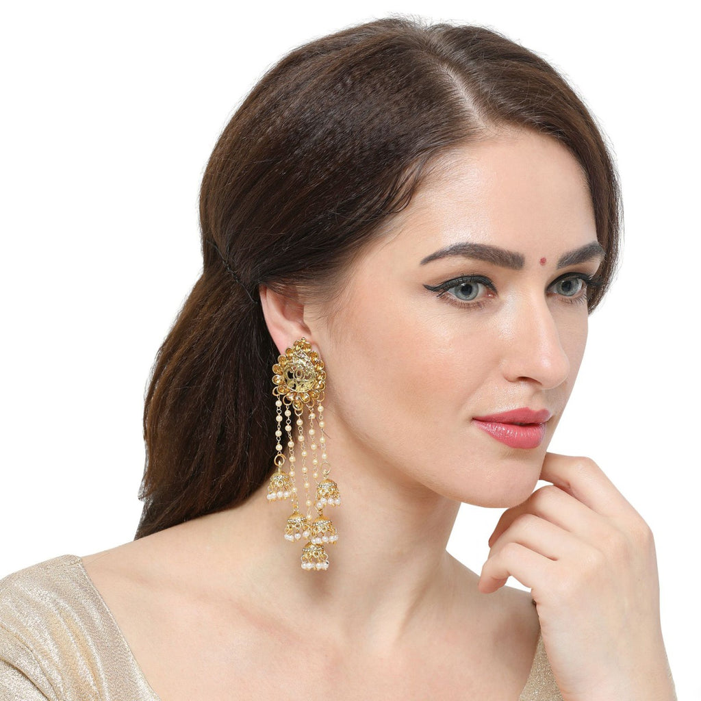 Buy White Earrings for Women by Anekaant Online | Ajio.com